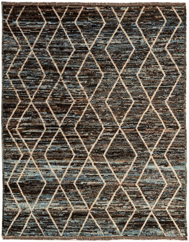 Detail image of 5' 7 x 7' 8 Hand Knotted Moroccan Wool Rug