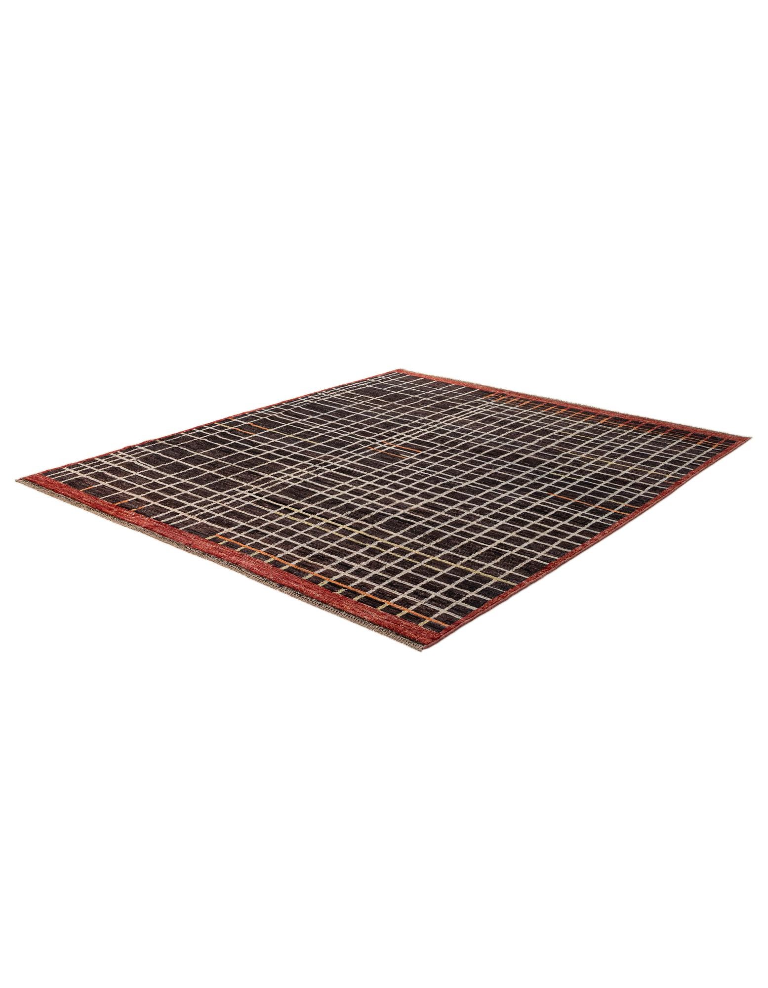 8' 1 x 9' 5 Hand Knotted Moroccan Wool Rug
