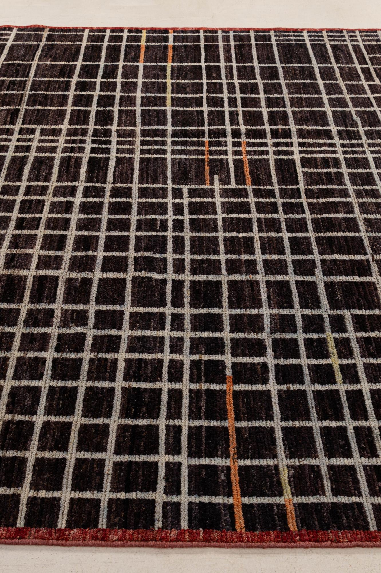 8' 1 x 9' 5 Hand Knotted Moroccan Wool Rug