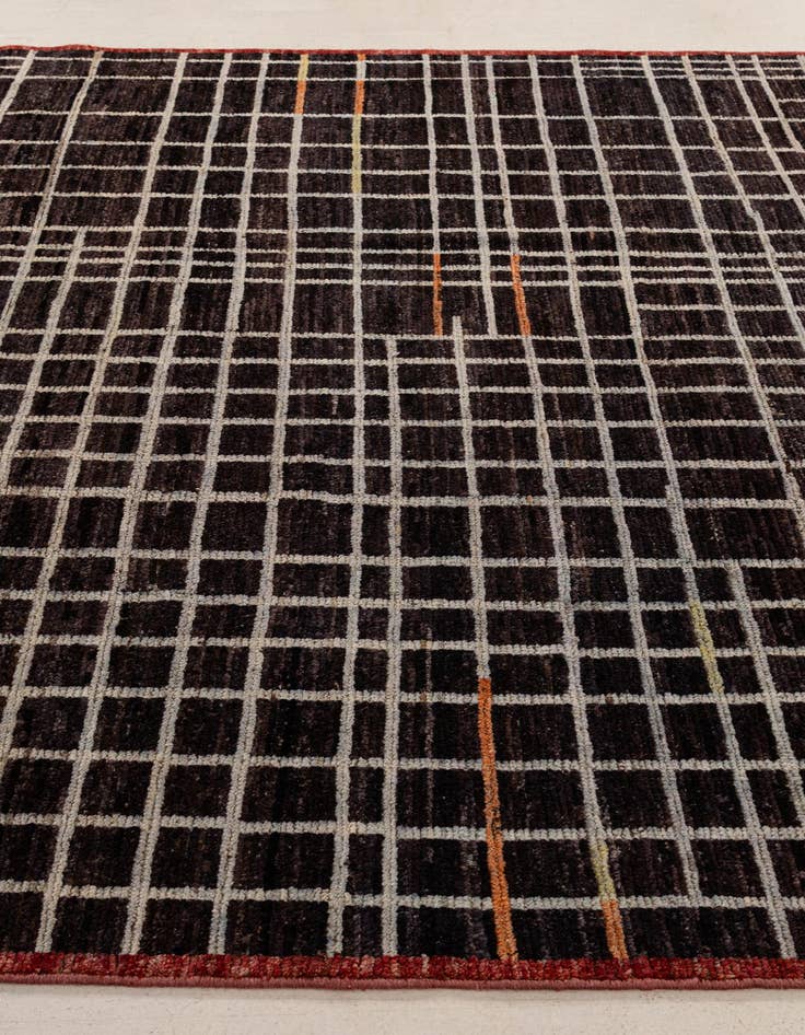 Detail image of 8' 1 x 9' 5  Hand Knotted Moroccan Wool Rug