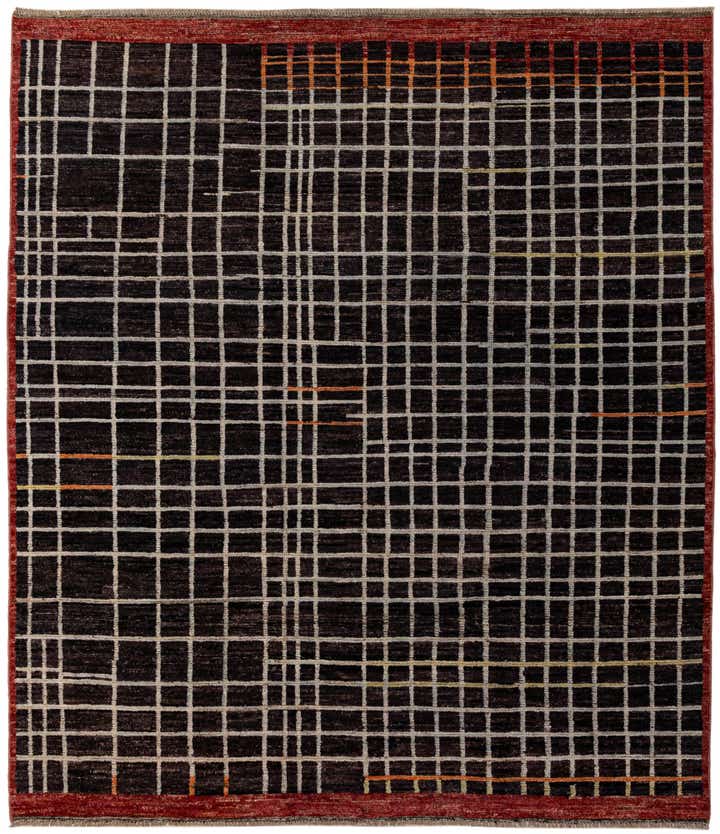 245cm x 285cm Handgeknüpft Marokkanisch Wolle Teppich