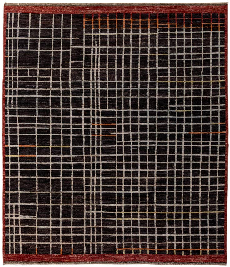 Detailansicht von 245cm x 285cm Handgeknüpft Marokkanisch Wolle Teppich