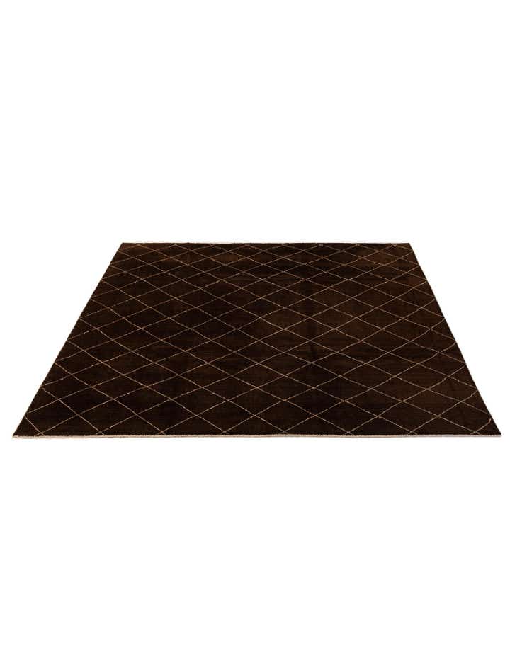 8' 2 x 9' 9 Hand Knotted Moroccan Wool Rug