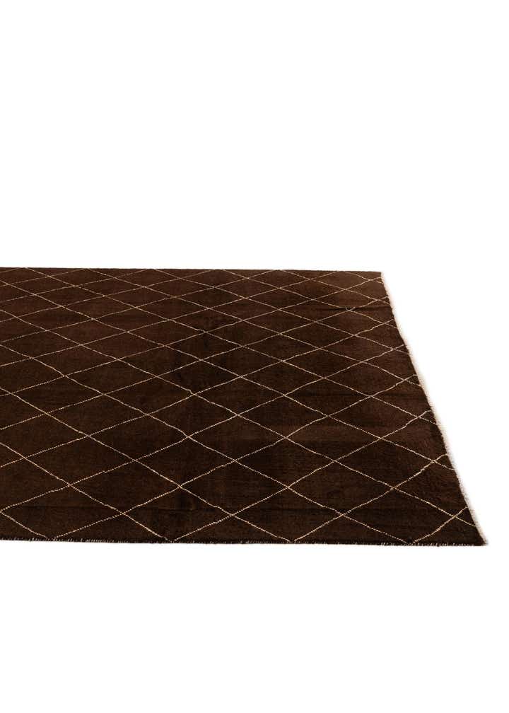 8' 2 x 9' 9 Hand Knotted Moroccan Wool Rug