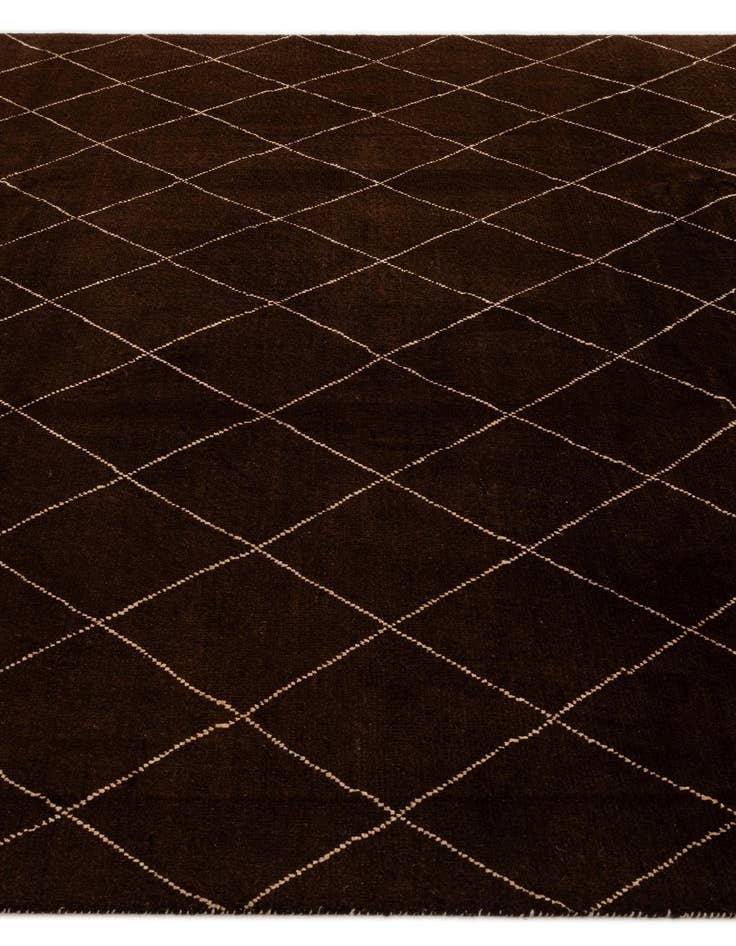 Detail image of 8' 2 x 9' 9  Hand Knotted Moroccan Wool Rug