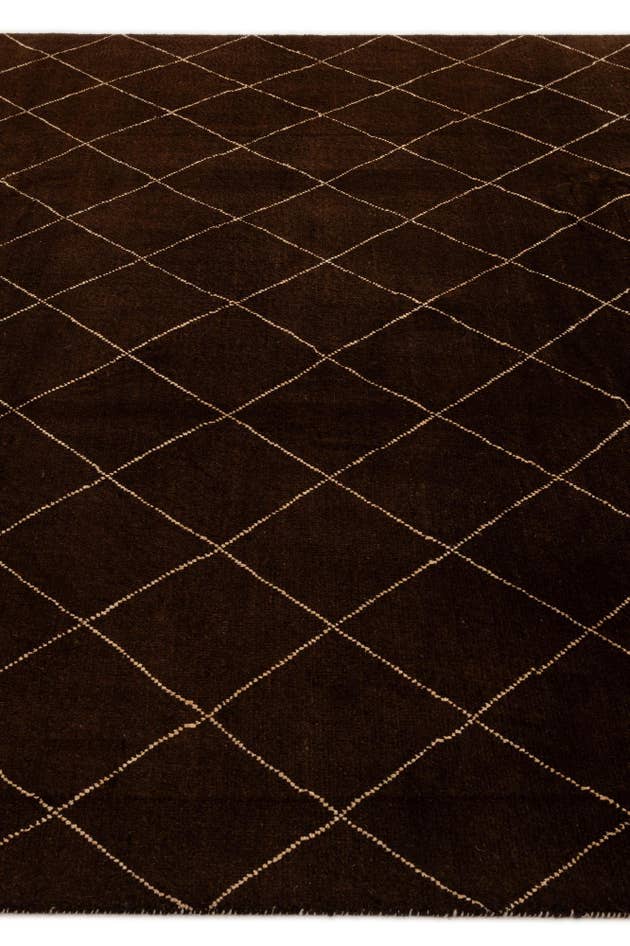 Detail image of 8' 2 x 9' 9 Hand Knotted Moroccan Wool Rug