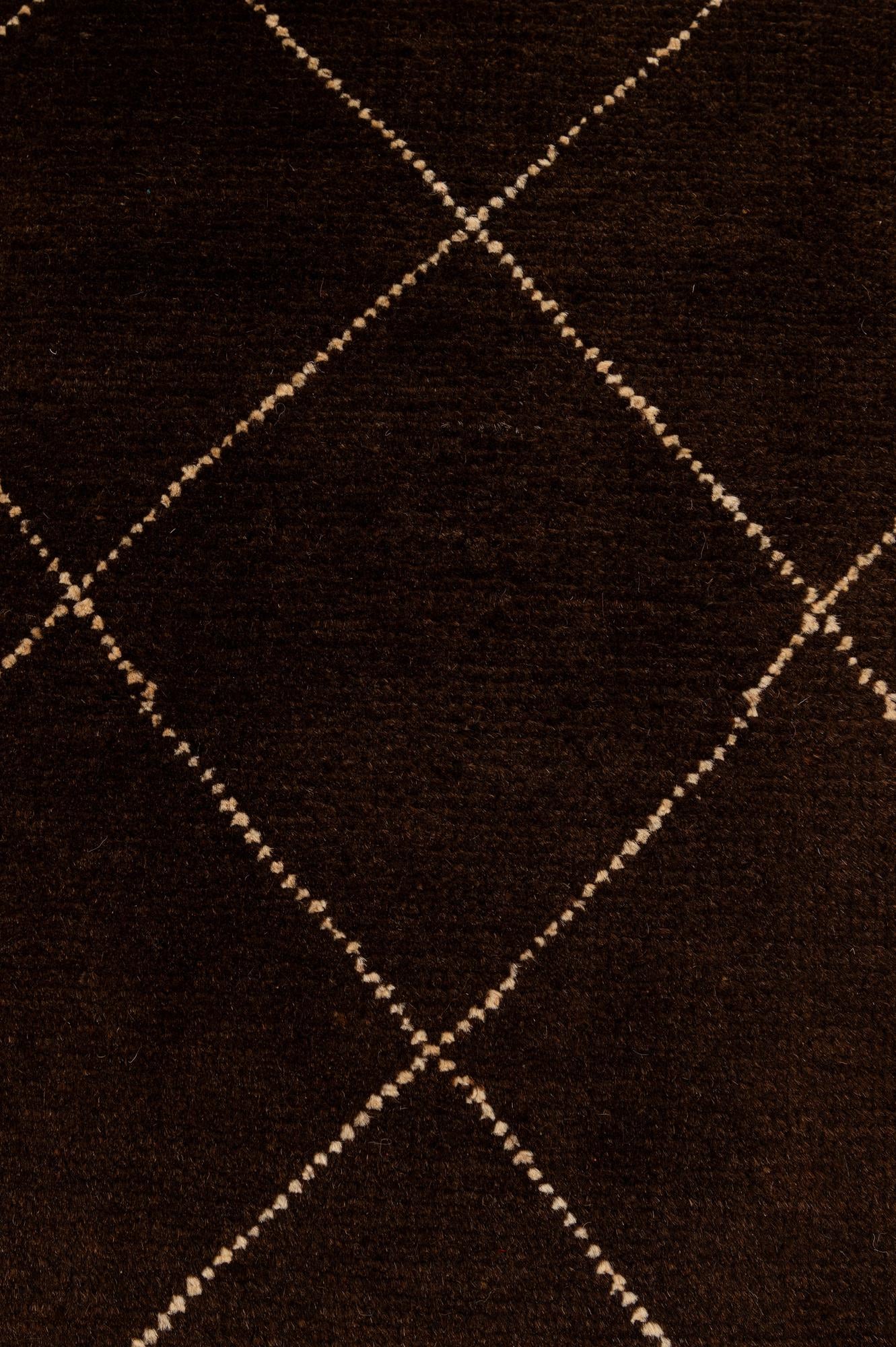 8' 2 x 9' 9 Hand Knotted Moroccan Wool Rug