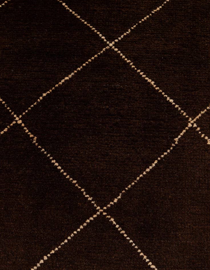 Detail image of 8' 2 x 9' 9  Hand Knotted Moroccan Wool Rug