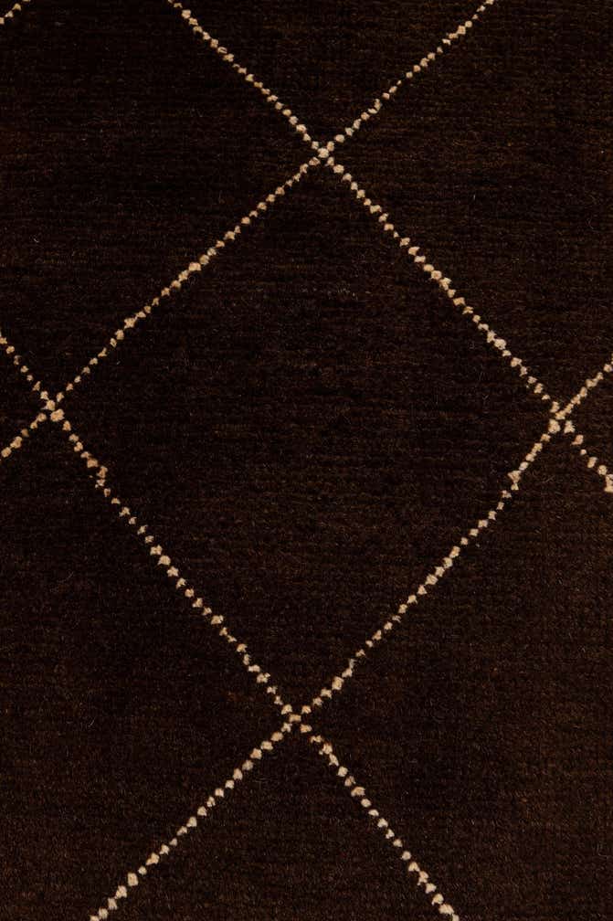 8' 2 x 9' 9 Hand Knotted Moroccan Wool Rug