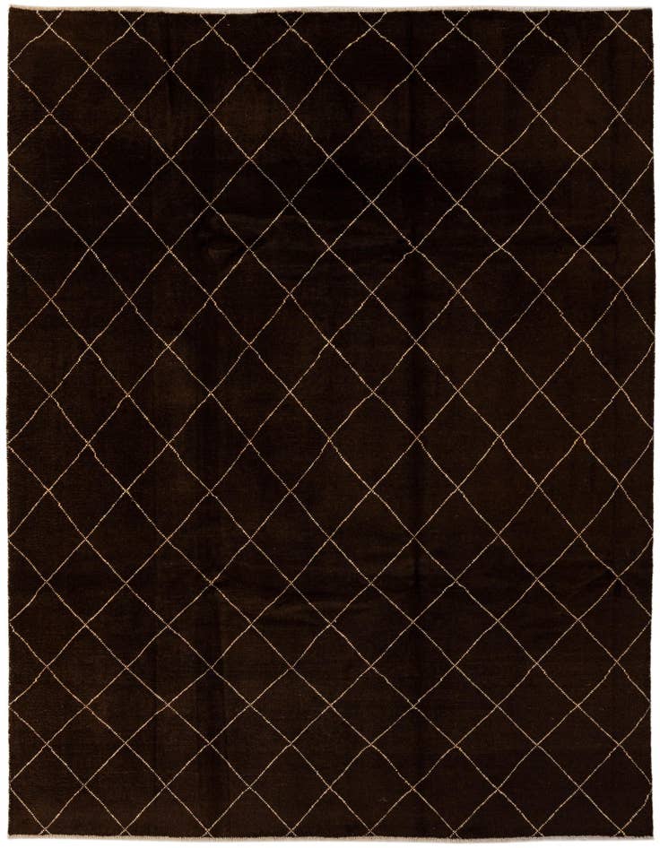 Detail image of 8' 2 x 9' 9 Hand Knotted Moroccan Wool Rug