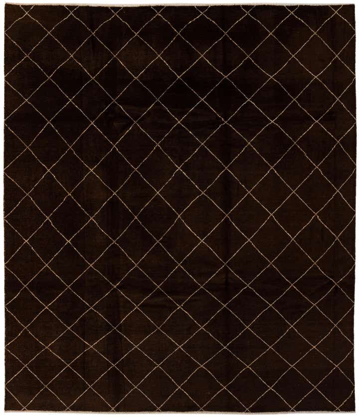 8' 2 x 9' 9 Hand Knotted Moroccan Wool Rug