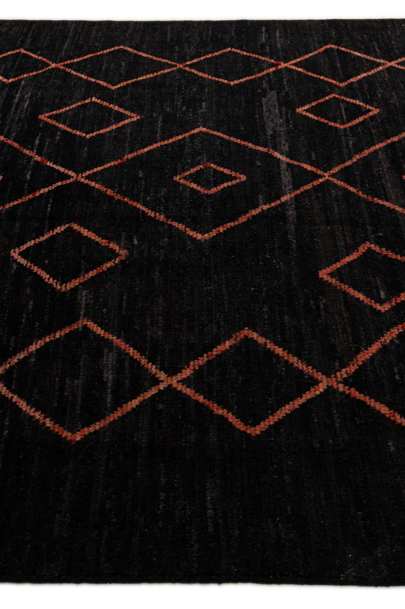 8' 6 x 11' 8 Hand Knotted Moroccan Wool Rug