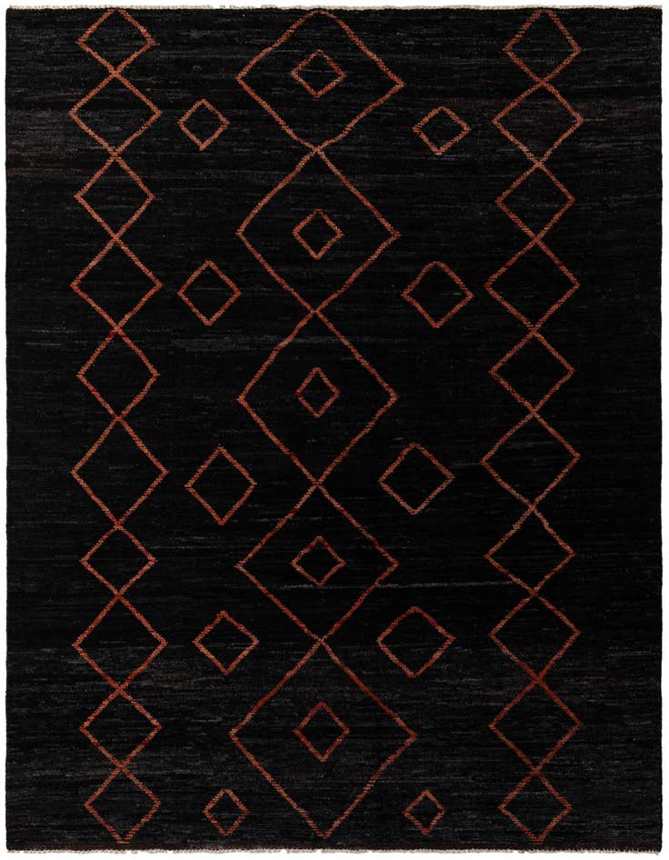 Detail image of 8' 6 x 11' 8 Hand Knotted Moroccan Wool Rug