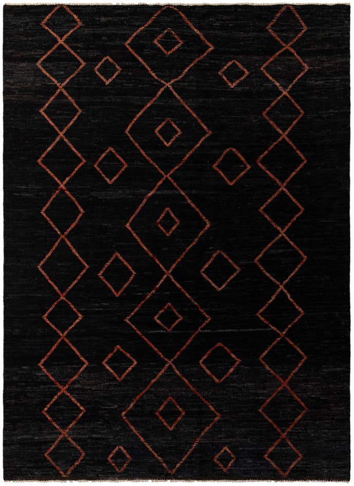 Detail image of 8' 6 x 11' 8 Hand Knotted Moroccan Wool Rug