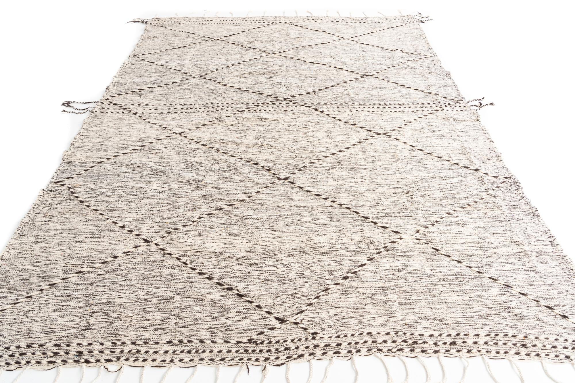 9' 8 x 13' Hand Knotted Moroccan Wool Rug