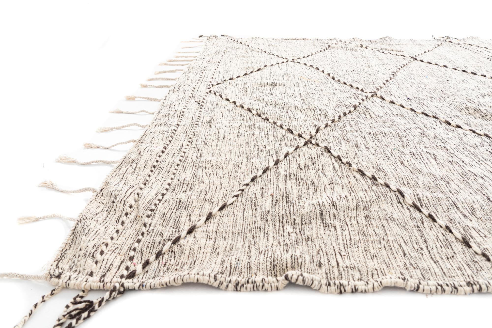9' 8 x 13' Hand Knotted Moroccan Wool Rug
