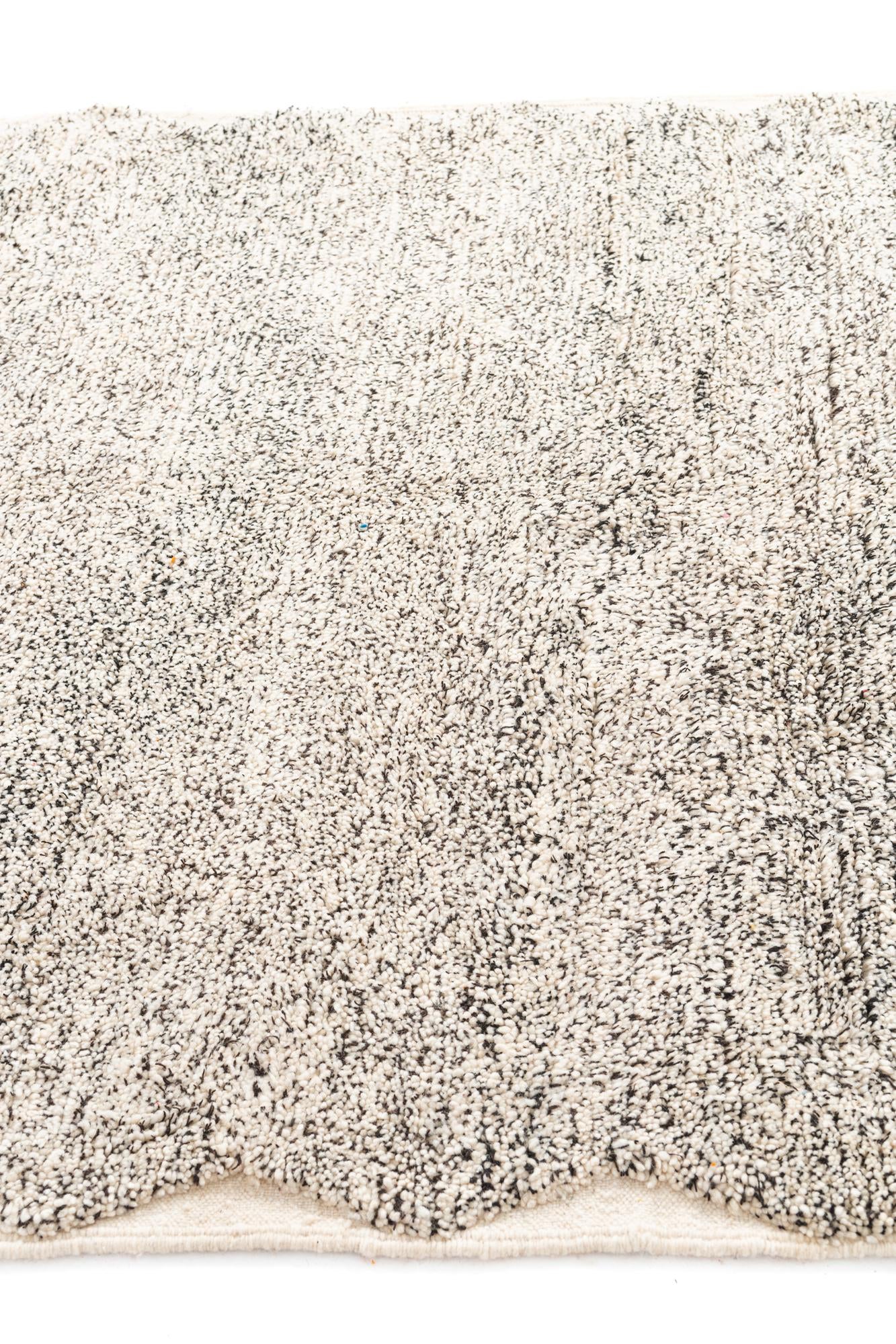 6' 7 x 10' Hand Knotted Moroccan Wool Rug