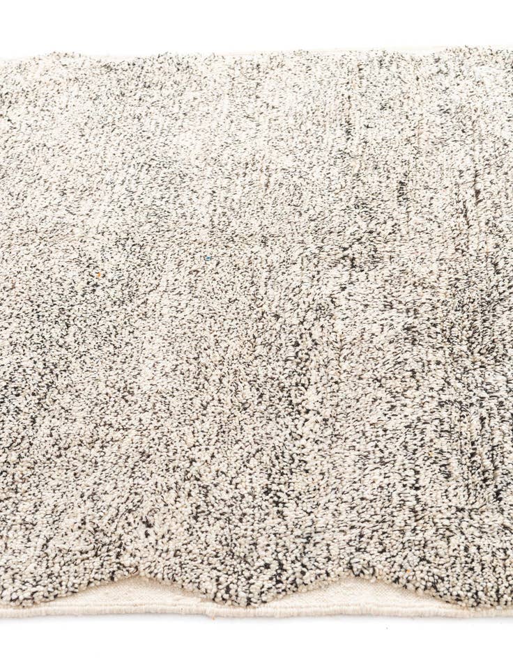 Detail image of 6' 7 x 10'  Hand Knotted Moroccan Wool Rug