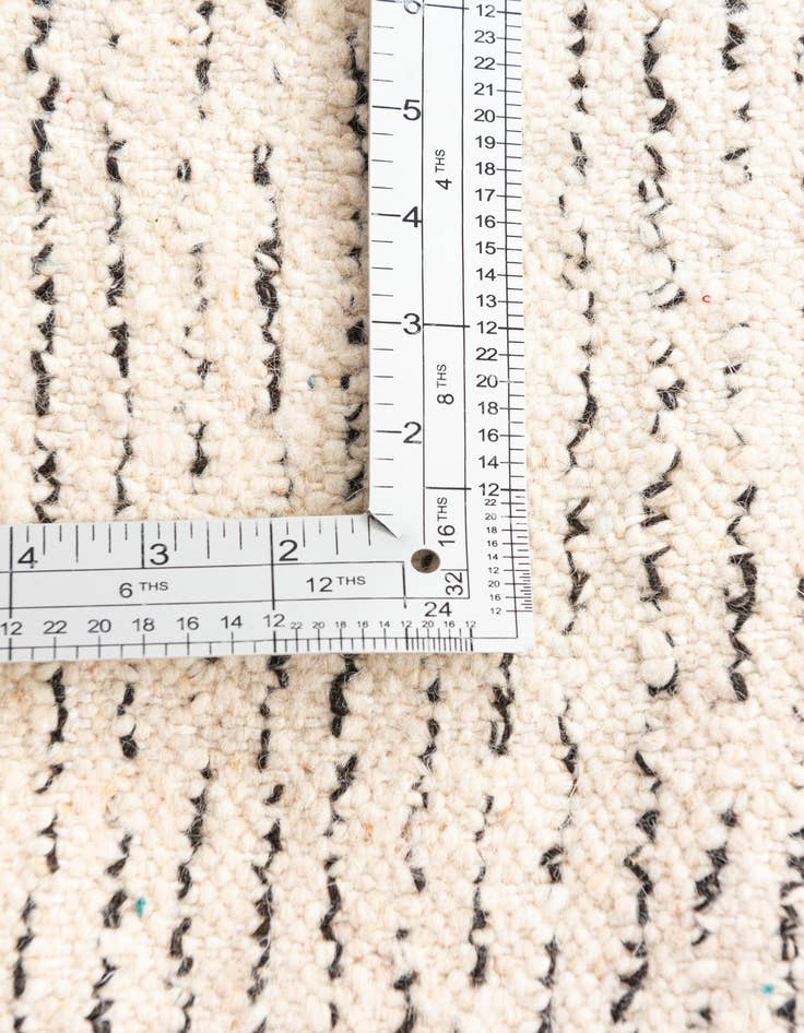 Detail image of 6' 7 x 10'  Hand Knotted Moroccan Wool Rug