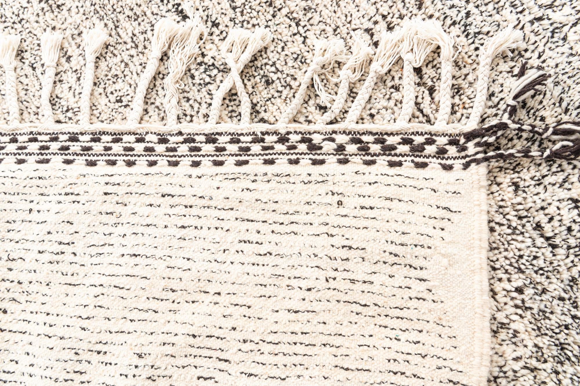 6' 7 x 10' Hand Knotted Moroccan Wool Rug