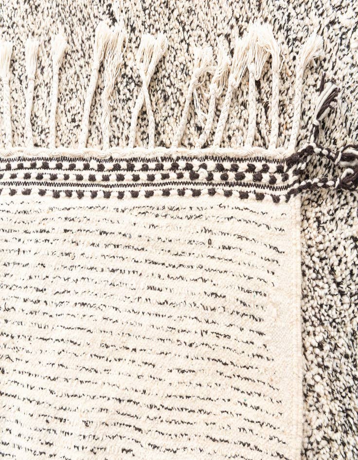 Detail image of 6' 7 x 10'  Hand Knotted Moroccan Wool Rug