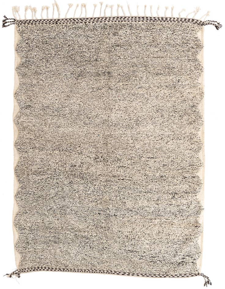 Detail image of 6' 7 x 10' Hand Knotted Moroccan Wool Rug