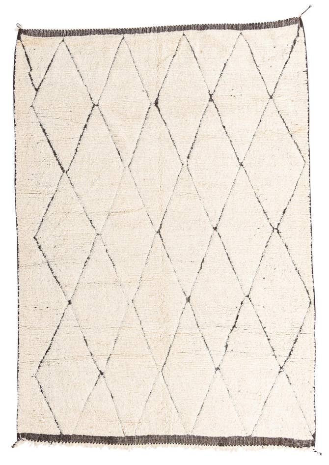 Detail image of 7' x 9' 9 Hand Knotted Moroccan Wool Rug