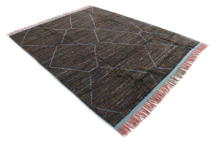 7' 10 x 10' 2 Hand Knotted Moroccan Wool Rug