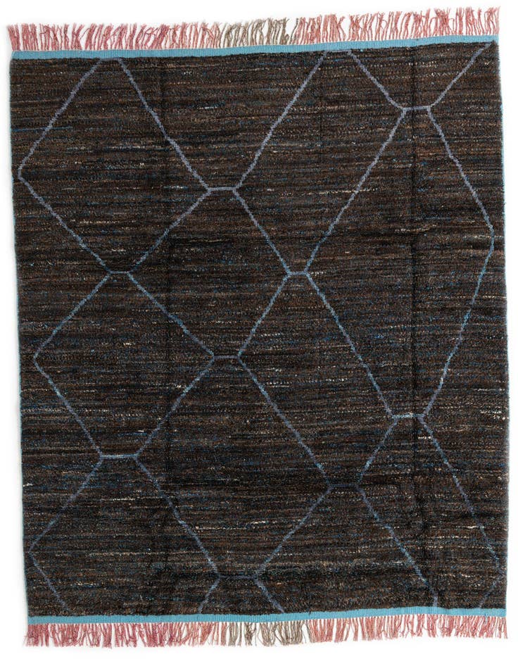 Detail image of 7' 10 x 10' 2 Hand Knotted Moroccan Wool Rug