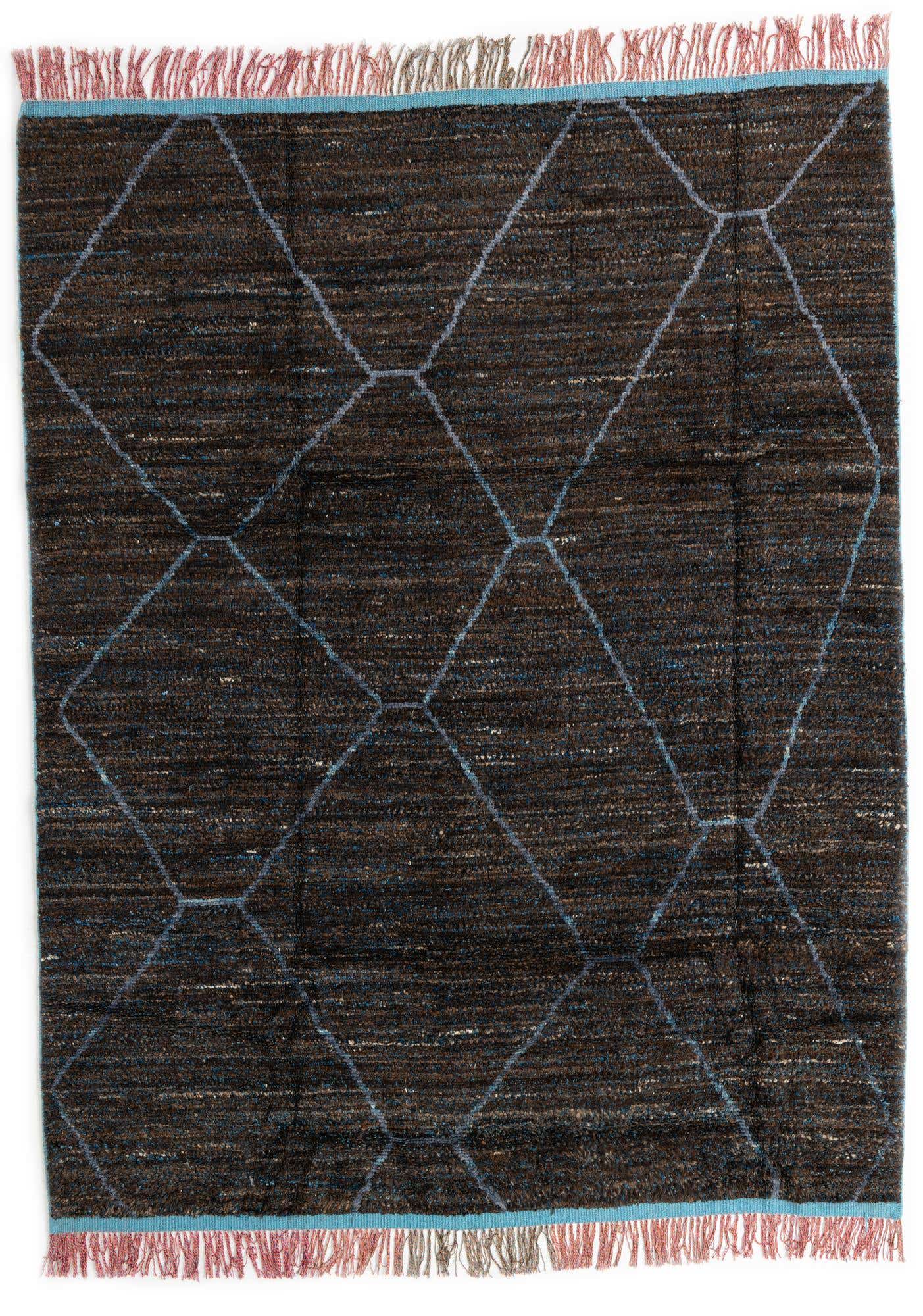 7' 10 x 10' 2 Hand Knotted Moroccan Wool Rug