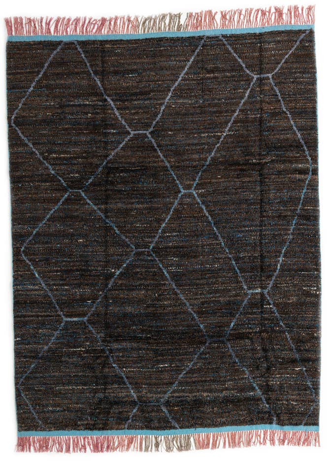 Detail image of 7' 10 x 10' 2 Hand Knotted Moroccan Wool Rug