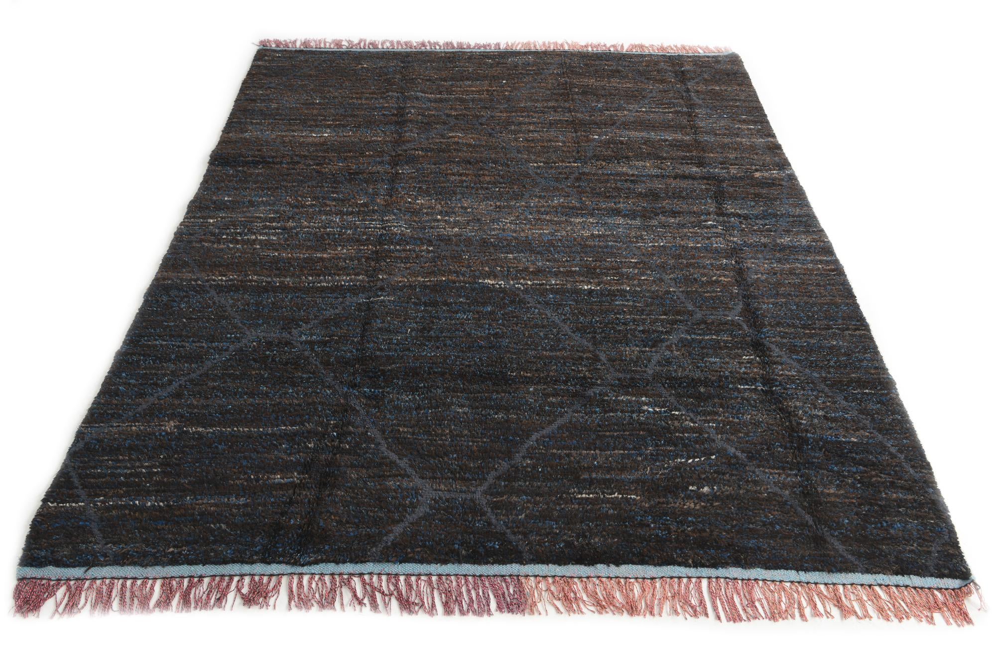 7' 8 x 9' 10 Hand Knotted Moroccan Wool Rug