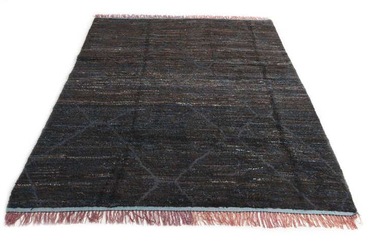 7' 8 x 9' 10 Hand Knotted Moroccan Wool Rug