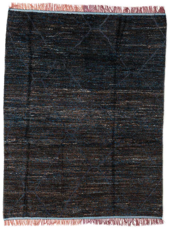 7' 8 x 9' 10 Hand Knotted Moroccan Wool Rug