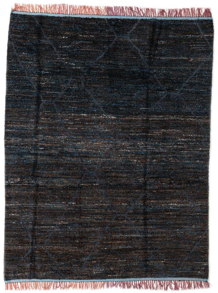 Detail image of 7' 8 x 9' 10 Hand Knotted Moroccan Wool Rug