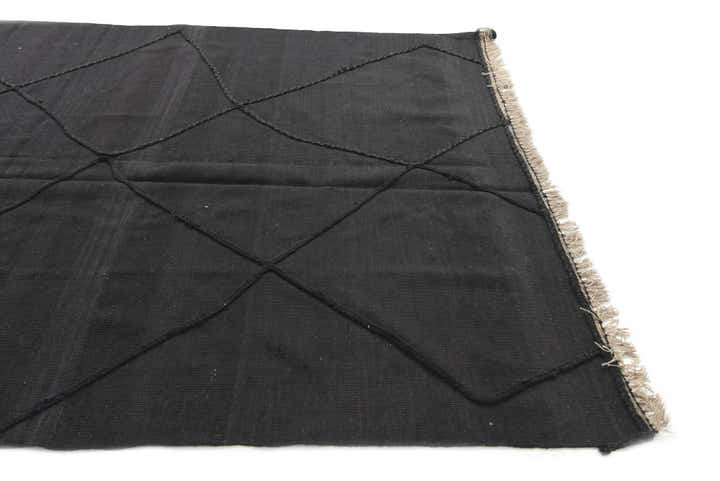 6' 7 x 10' 1 Hand Knotted Moroccan Wool Rug