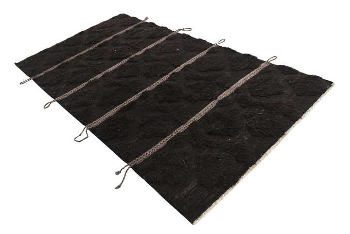 5' x 9' 4 Hand Knotted Moroccan Wool Rug