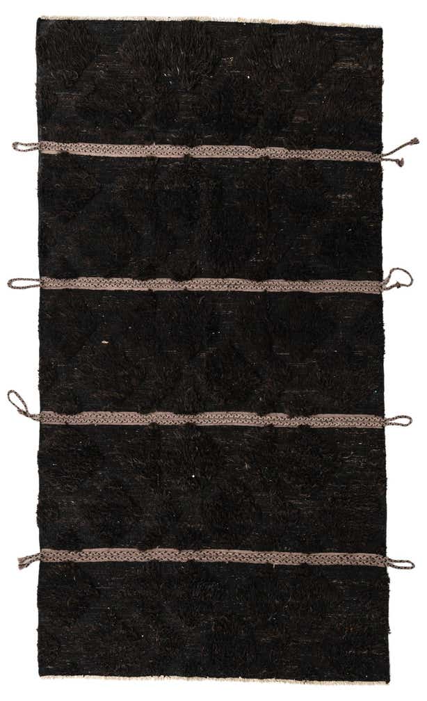 5' x 9' 4 Hand Knotted Moroccan Wool Rug