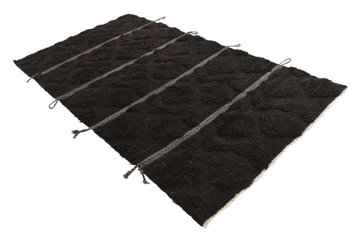 5' 2 x 9' 6 Hand Knotted Moroccan Wool Rug
