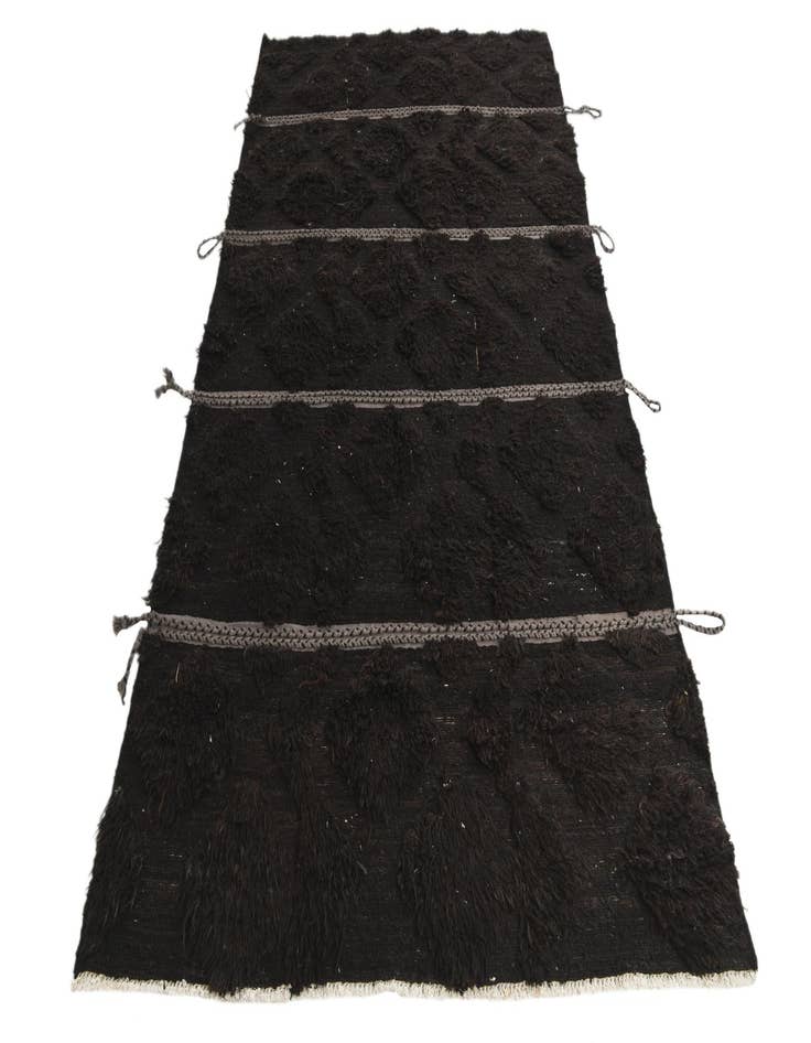 Detail image of 5' 2 x 9' 6  Hand Knotted Moroccan Wool Rug