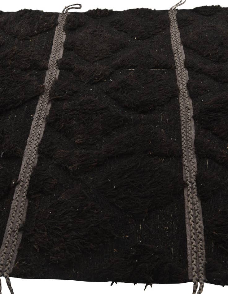 Detail image of 5' 2 x 9' 6 Hand Knotted Moroccan Wool Rug