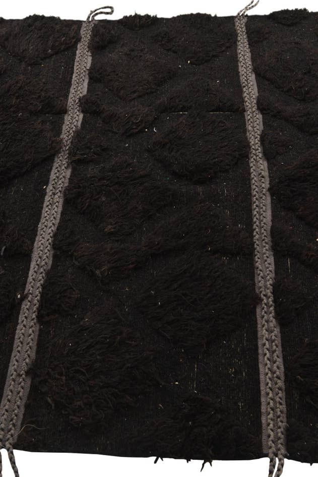 Detail image of 5' 2 x 9' 6 Hand Knotted Moroccan Wool Rug