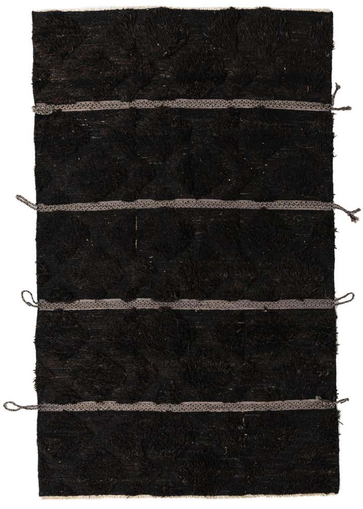 5' 2 x 9' 6 Hand Knotted Moroccan Wool Rug