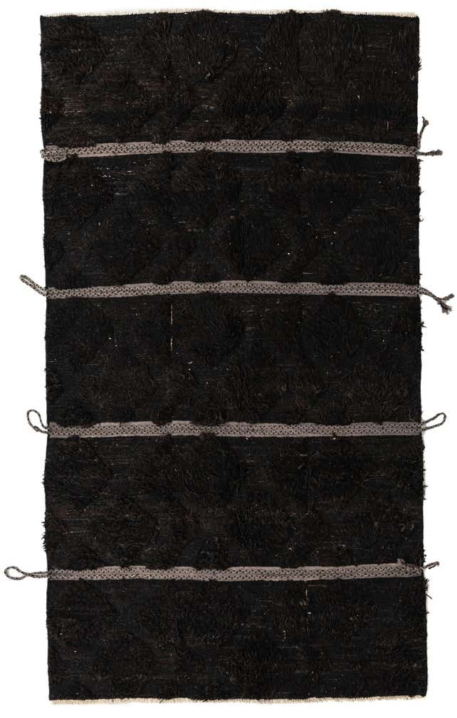 5' 2 x 9' 6 Hand Knotted Moroccan Wool Rug
