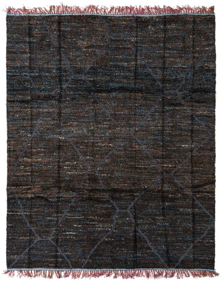 Detail image of 7' 7 x 10' 1 Hand Knotted Moroccan Wool Rug