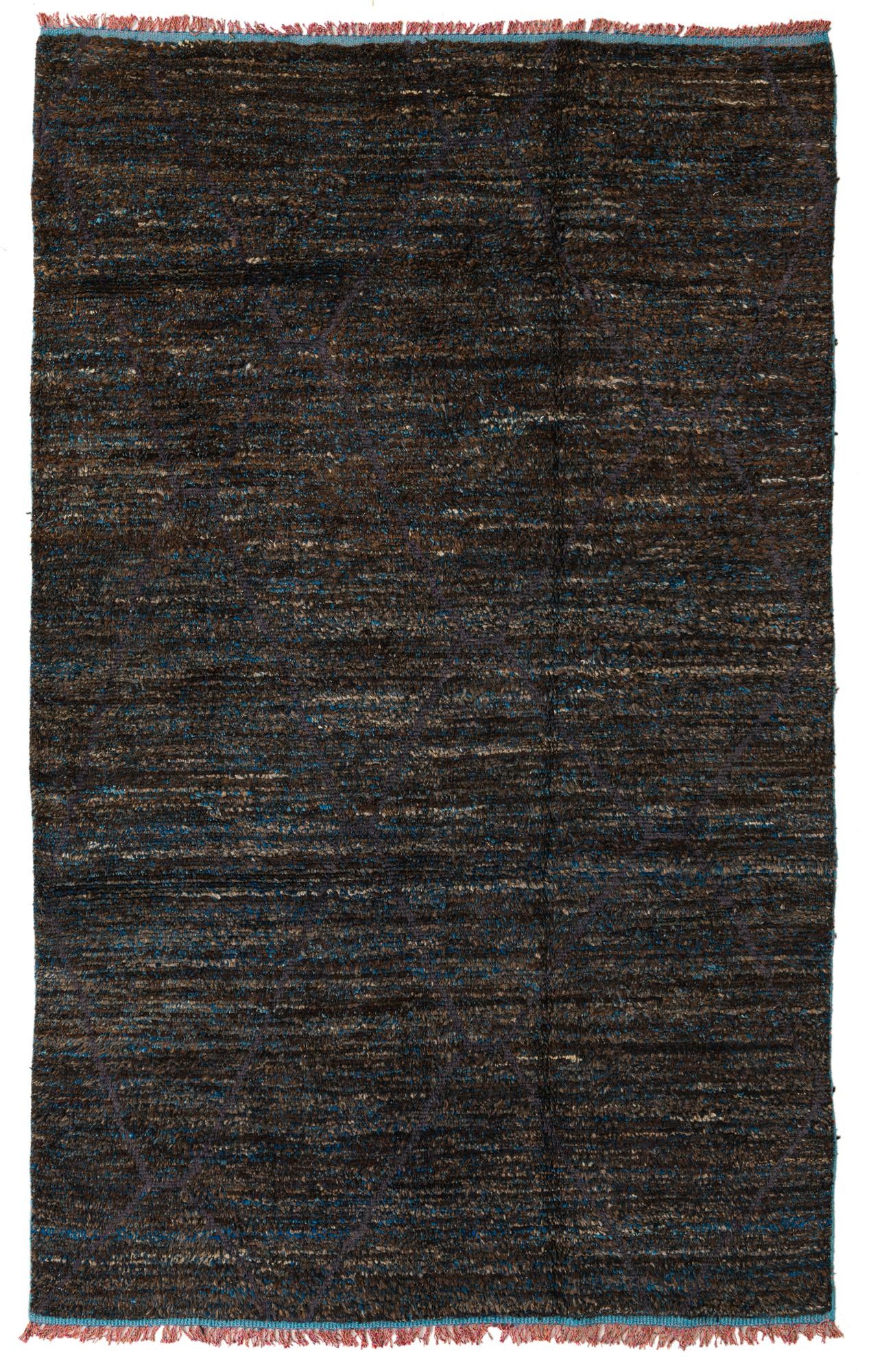 5' 7 x 9' 1 Hand Knotted Moroccan Wool Rug