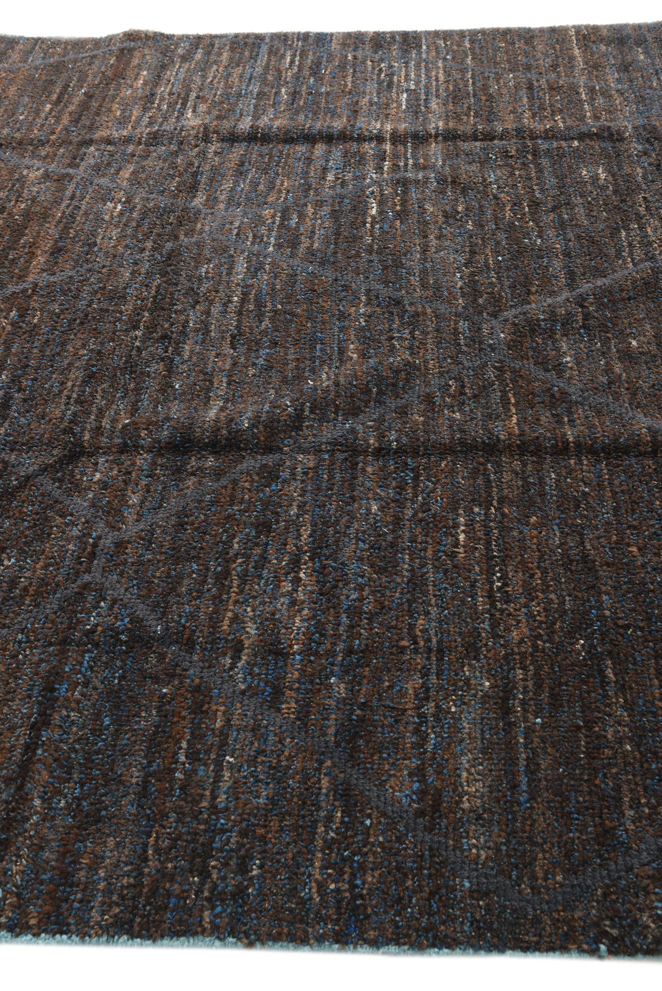 8' 10 x 12' 3 Hand Knotted Moroccan Wool Rug