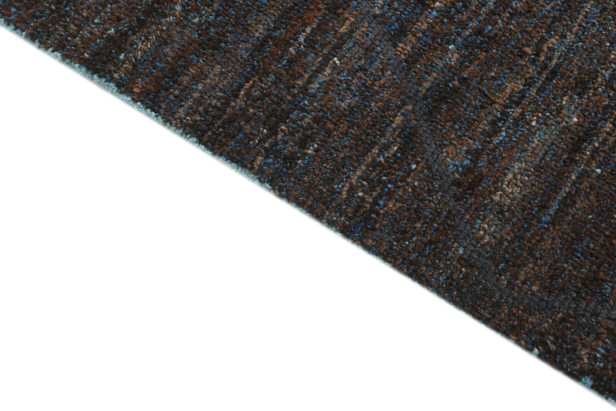 8' 10 x 12' 3 Hand Knotted Moroccan Wool Rug