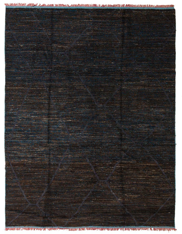 Detail image of 8' 10 x 12' 3 Hand Knotted Moroccan Wool Rug