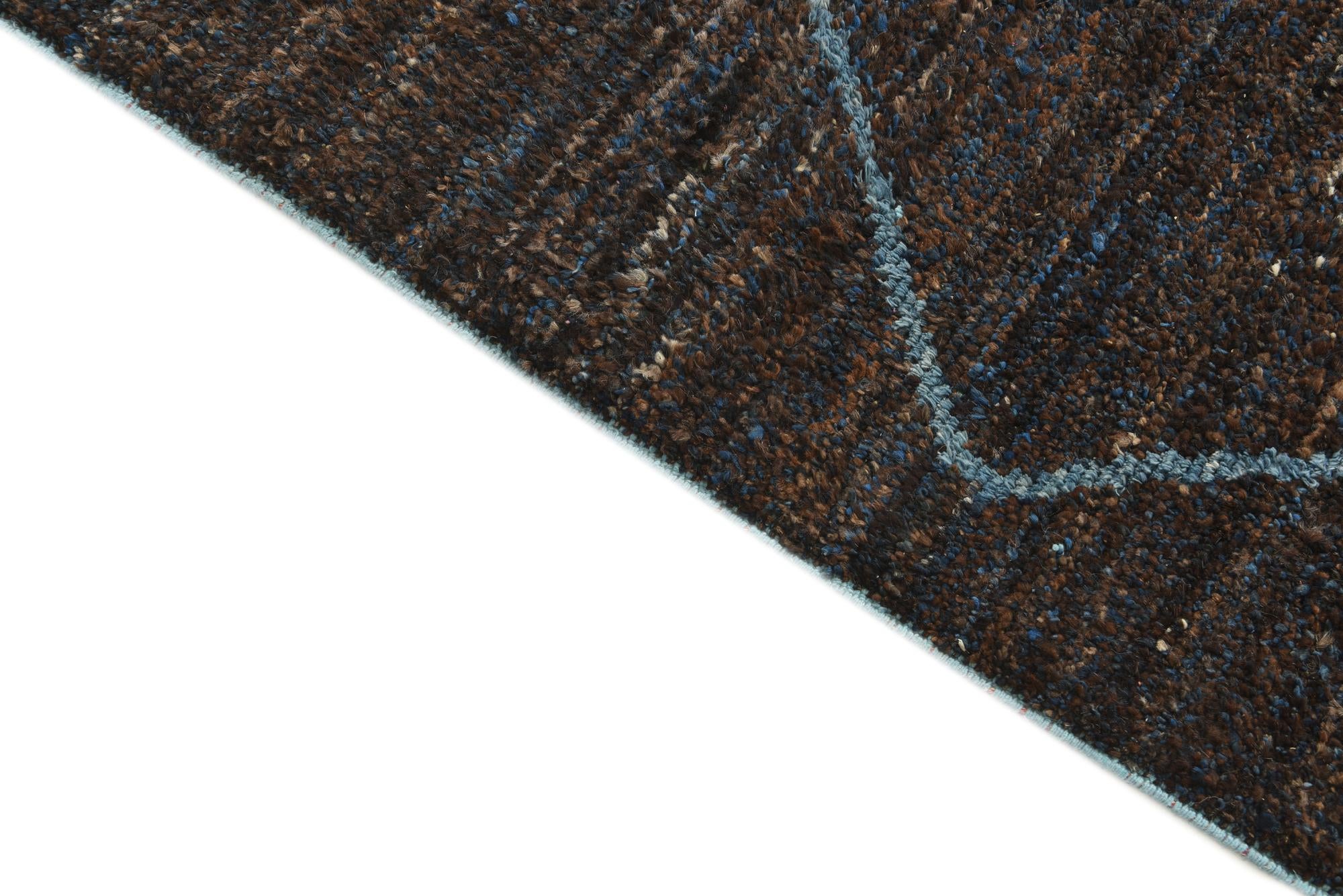 8' x 10' Hand Knotted Moroccan Wool Rug